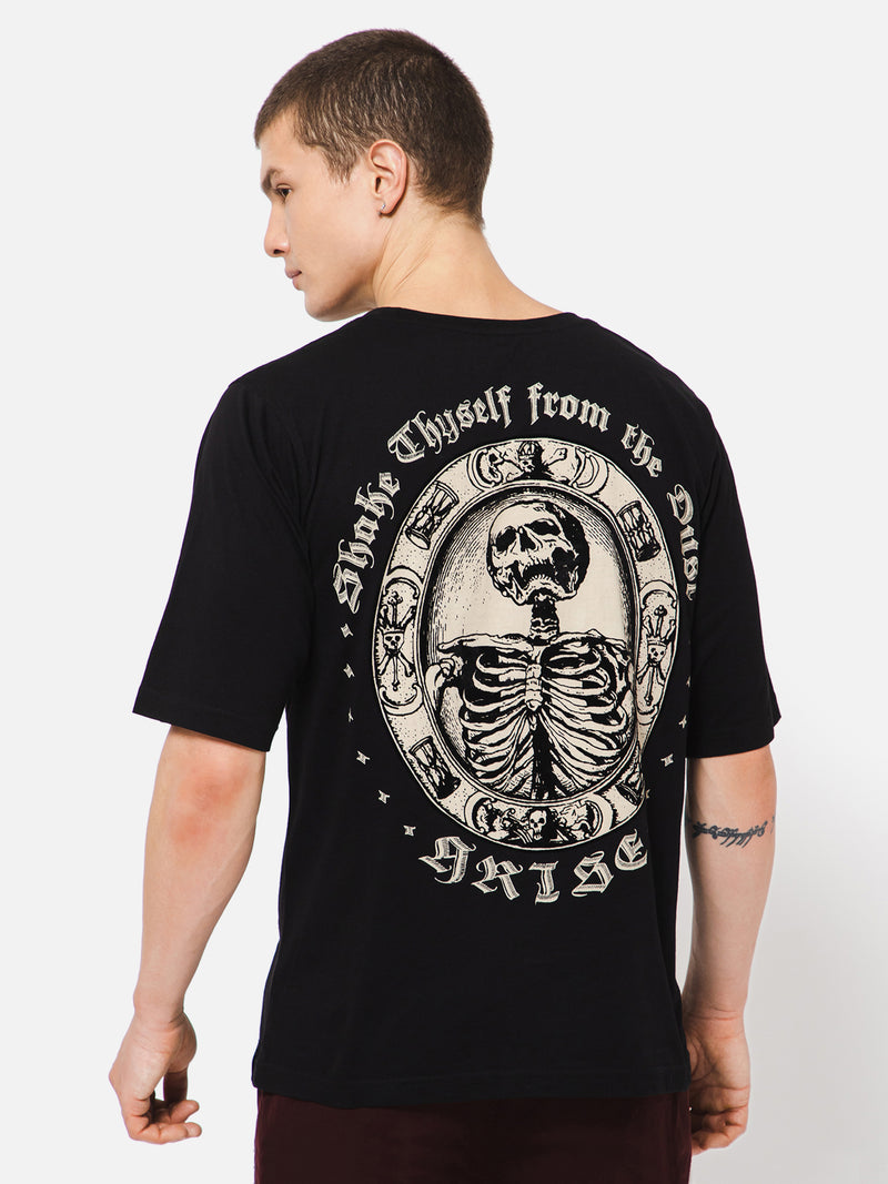 Punk Arise Black Oversize Tshirt