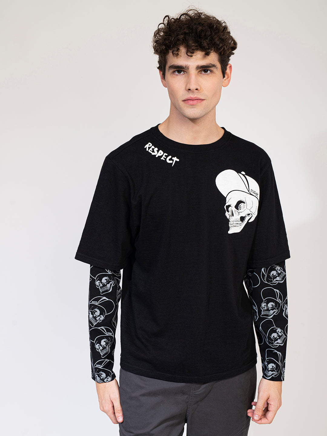 Punk RESPECT Long Sleeve Oversized T-shirt