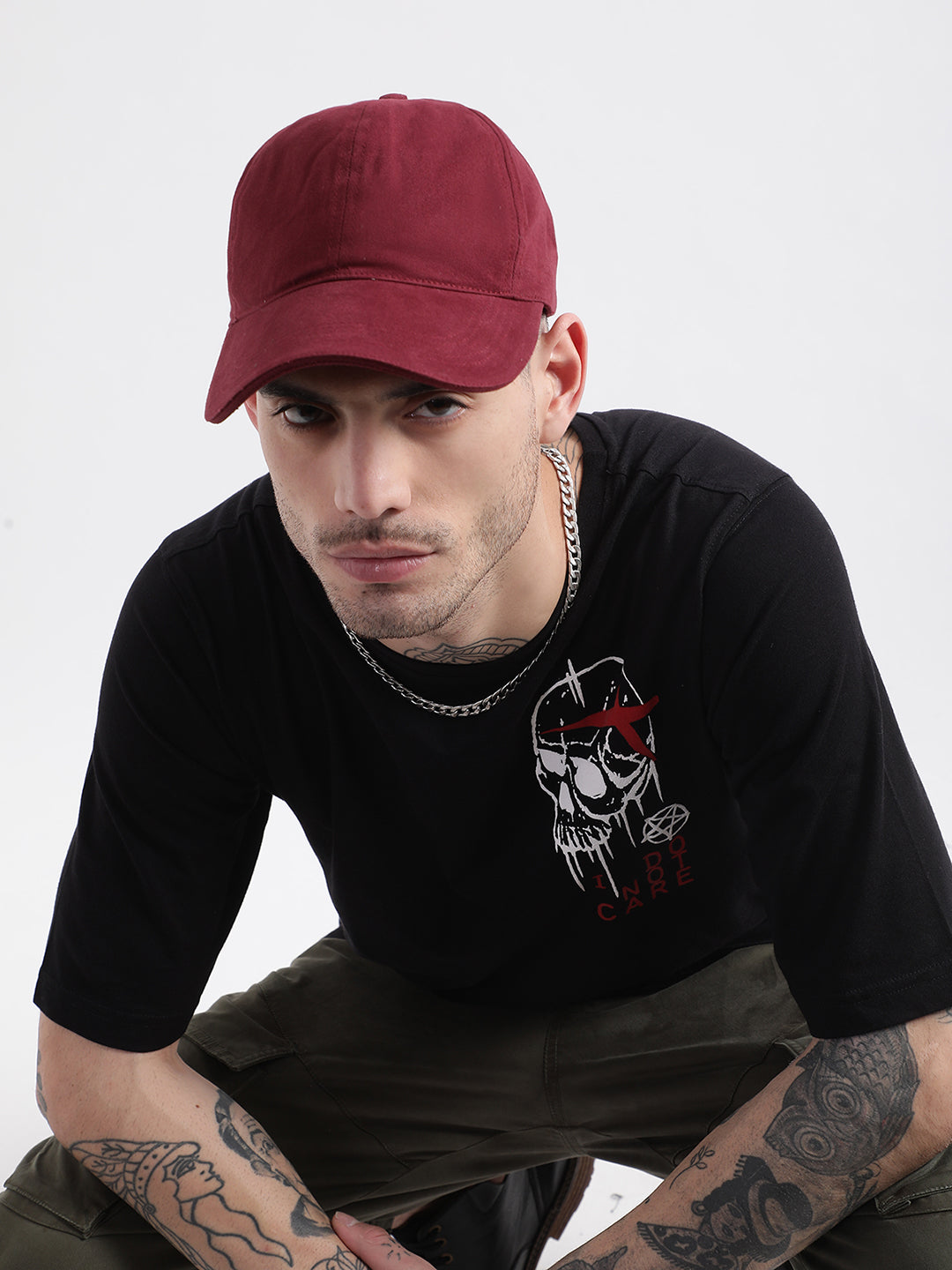 Buy Punk Maroon Essential Cap