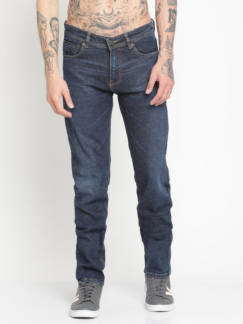 Punk Men Regular Fit Jeans