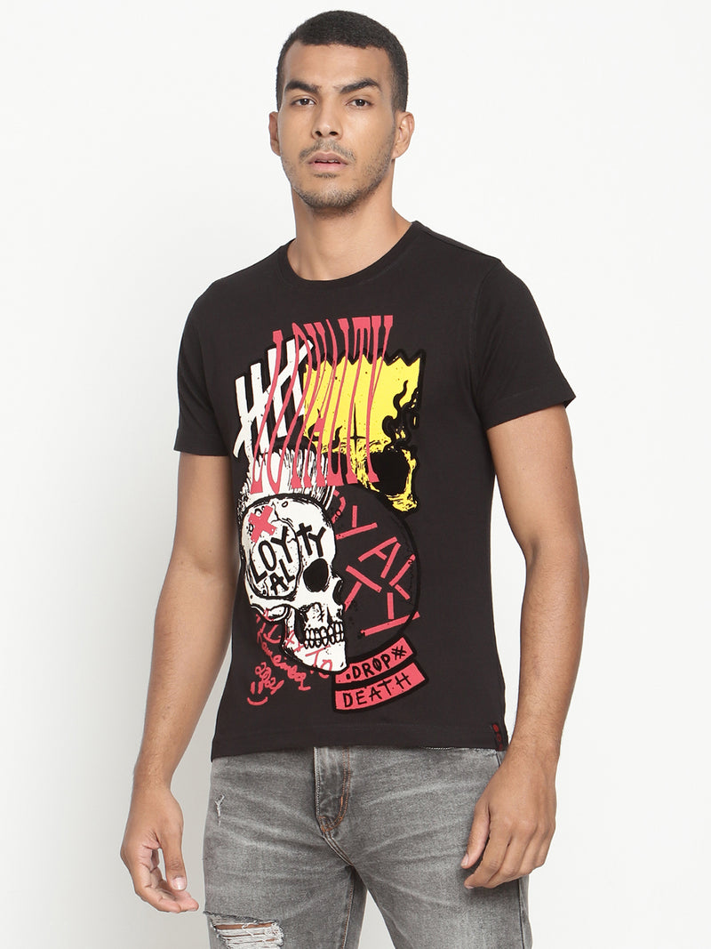 Punk LOYALTY Black T-shirt