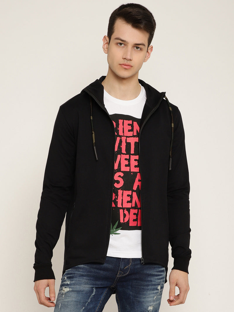 Punk PSY-ZIPPER Black Sweatshirt