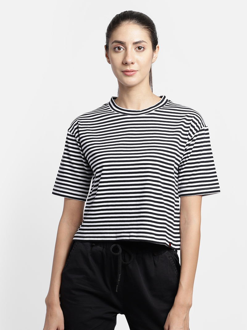 Punk Stripe Crop Top