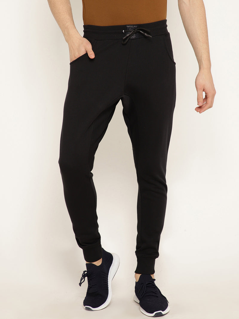 Punk Black Plain Jogger