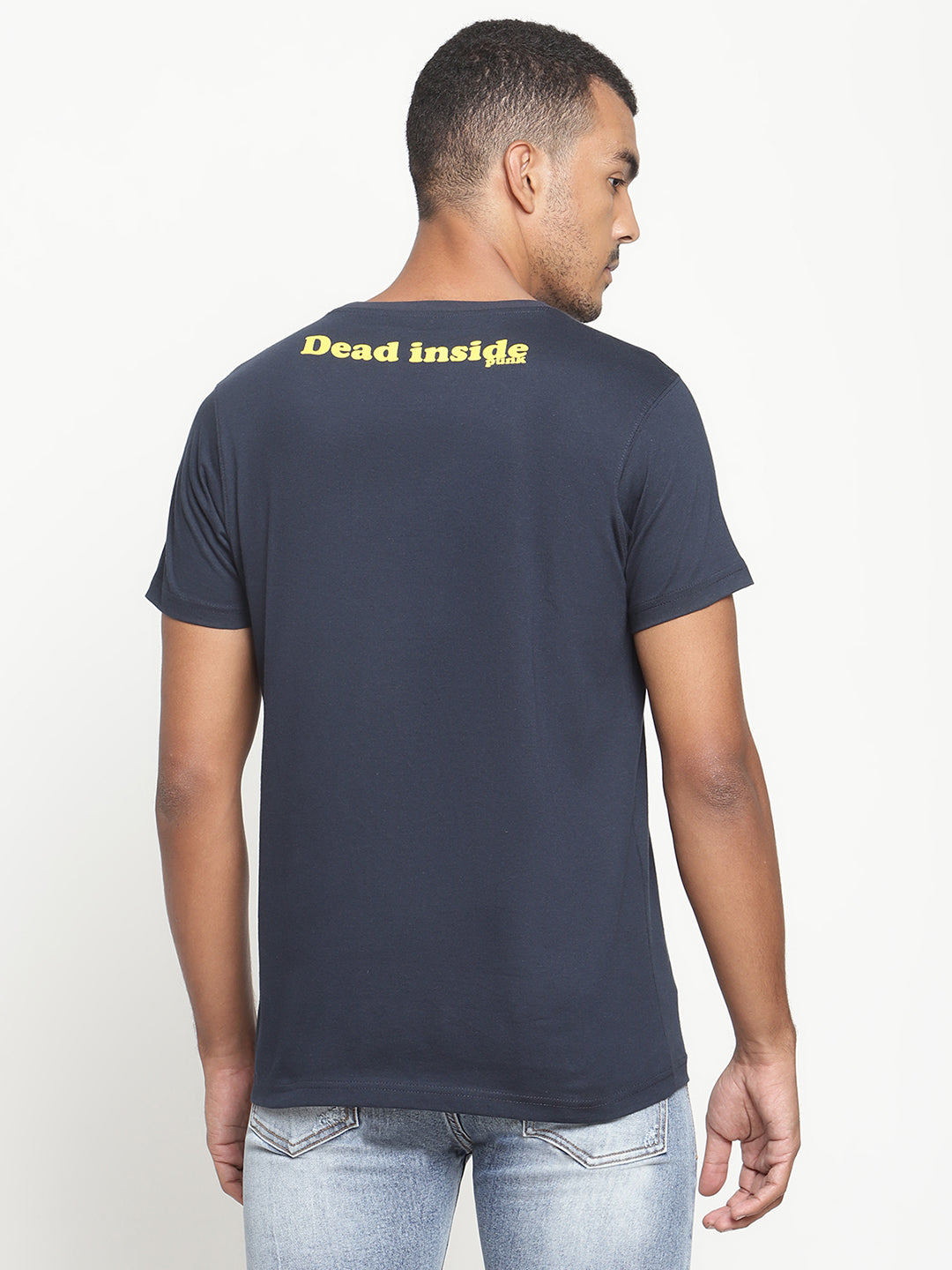 Punk DEAD-INSIDE Navy T-shirt