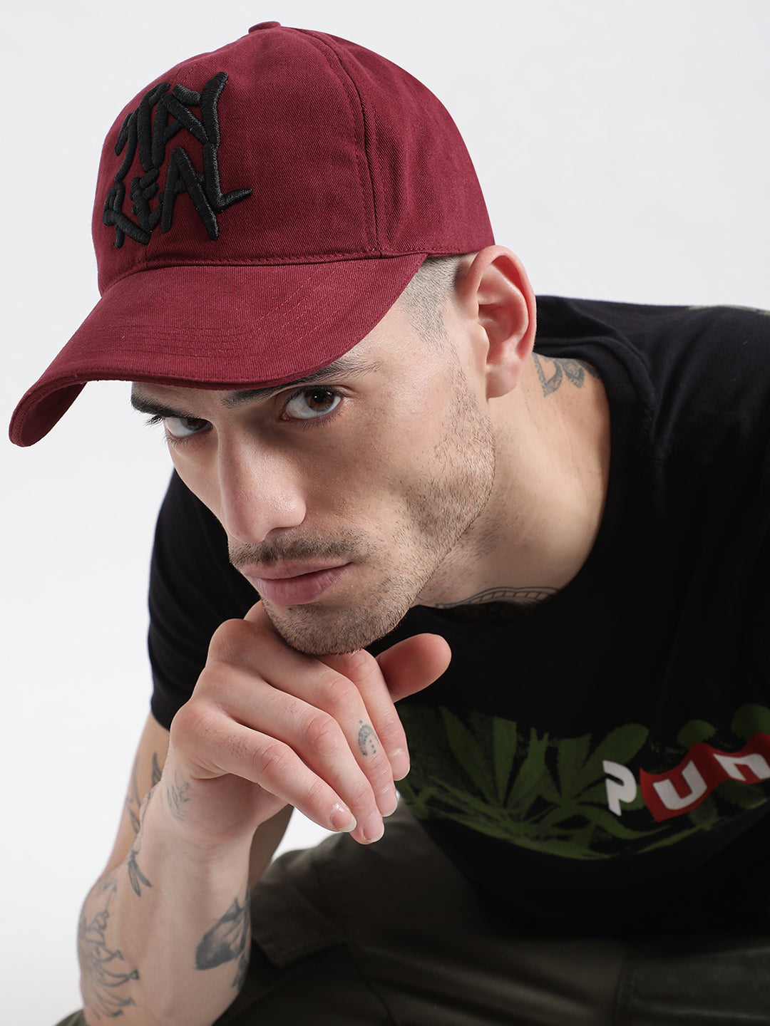 Punk Maroon Stay Real Cap