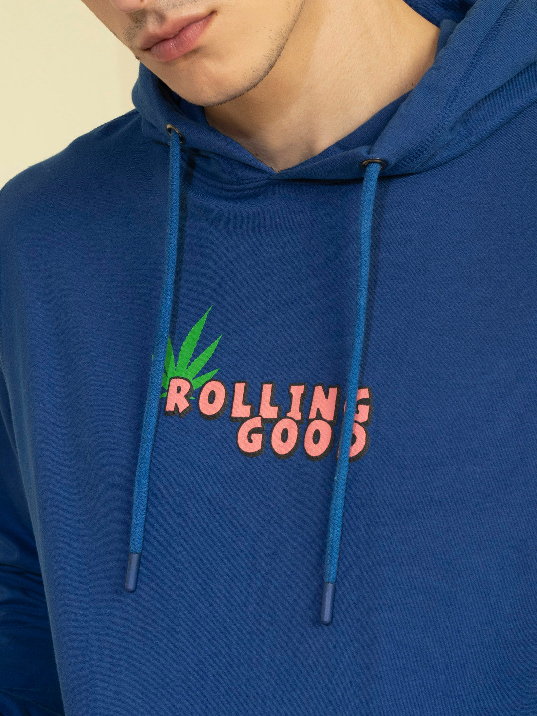 Punk ROLLING-GOOD Blue Sweatshirt