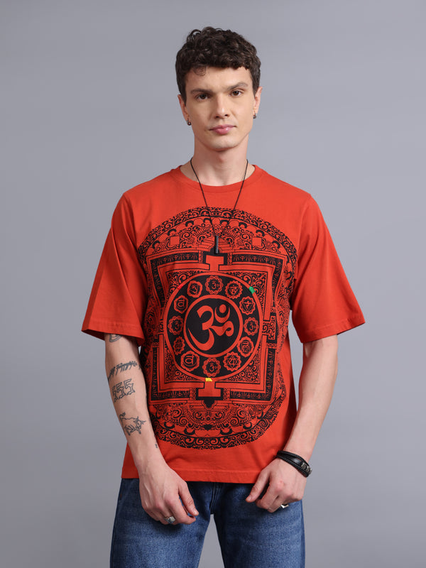 OM Rust Oversized T-Shirt | Gothic Streetwear by PUNK | New In