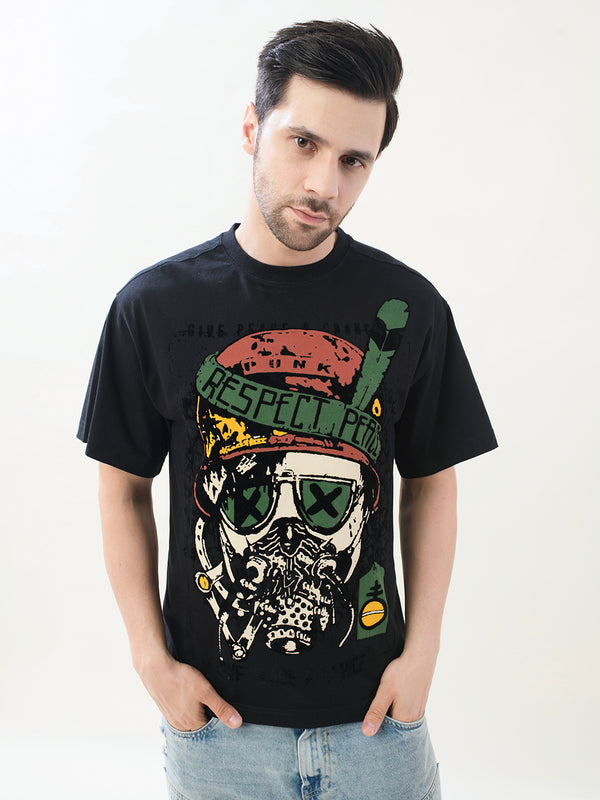 RESPECT-PEACE Oversized T-Shirt | PUNK Weed Collection – New In