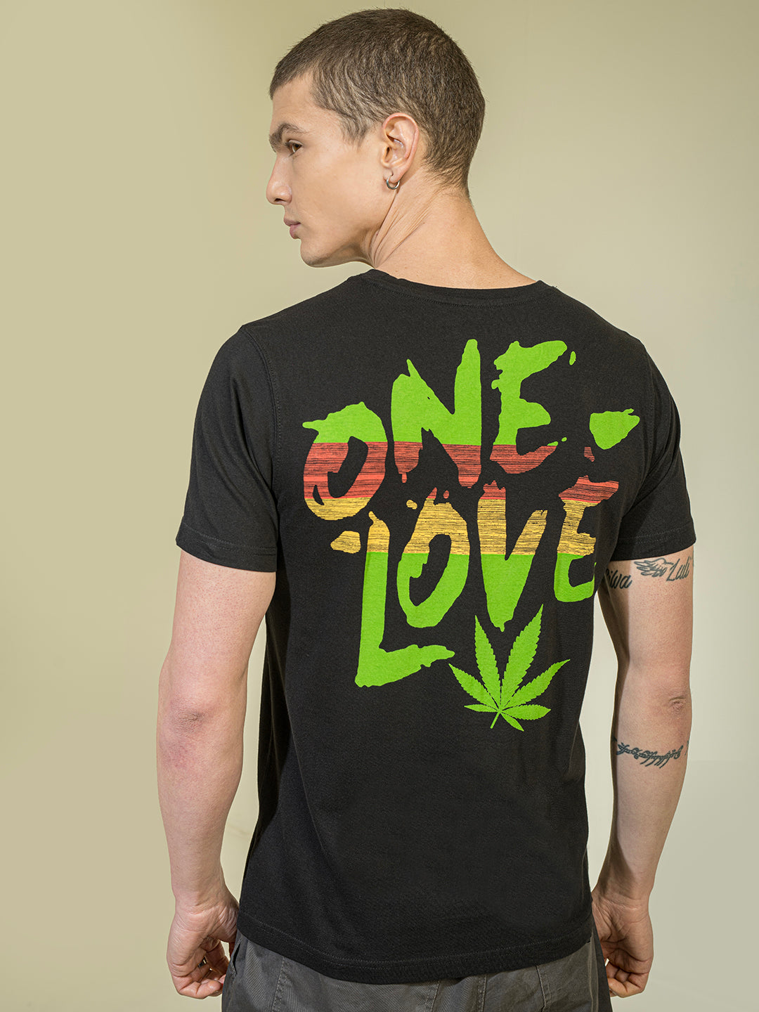 Punk ONE-LOVE Black  T-shirt