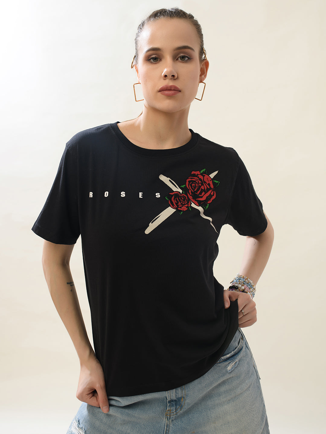 ROSES Women’s T-Shirt | PUNK Buddy Set – New In Drop