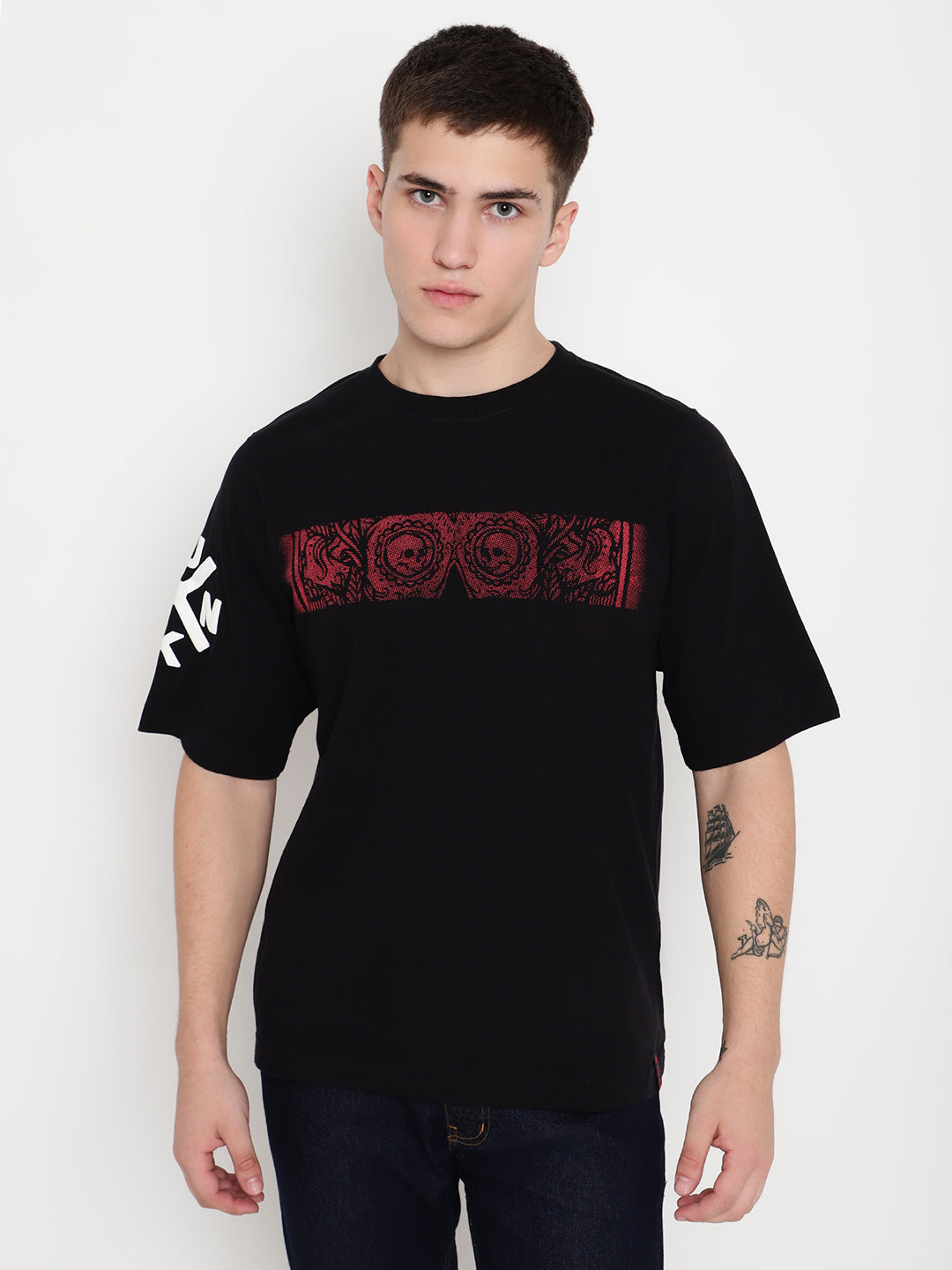 PUNK Black IN-THE-END Oversized Tshirt