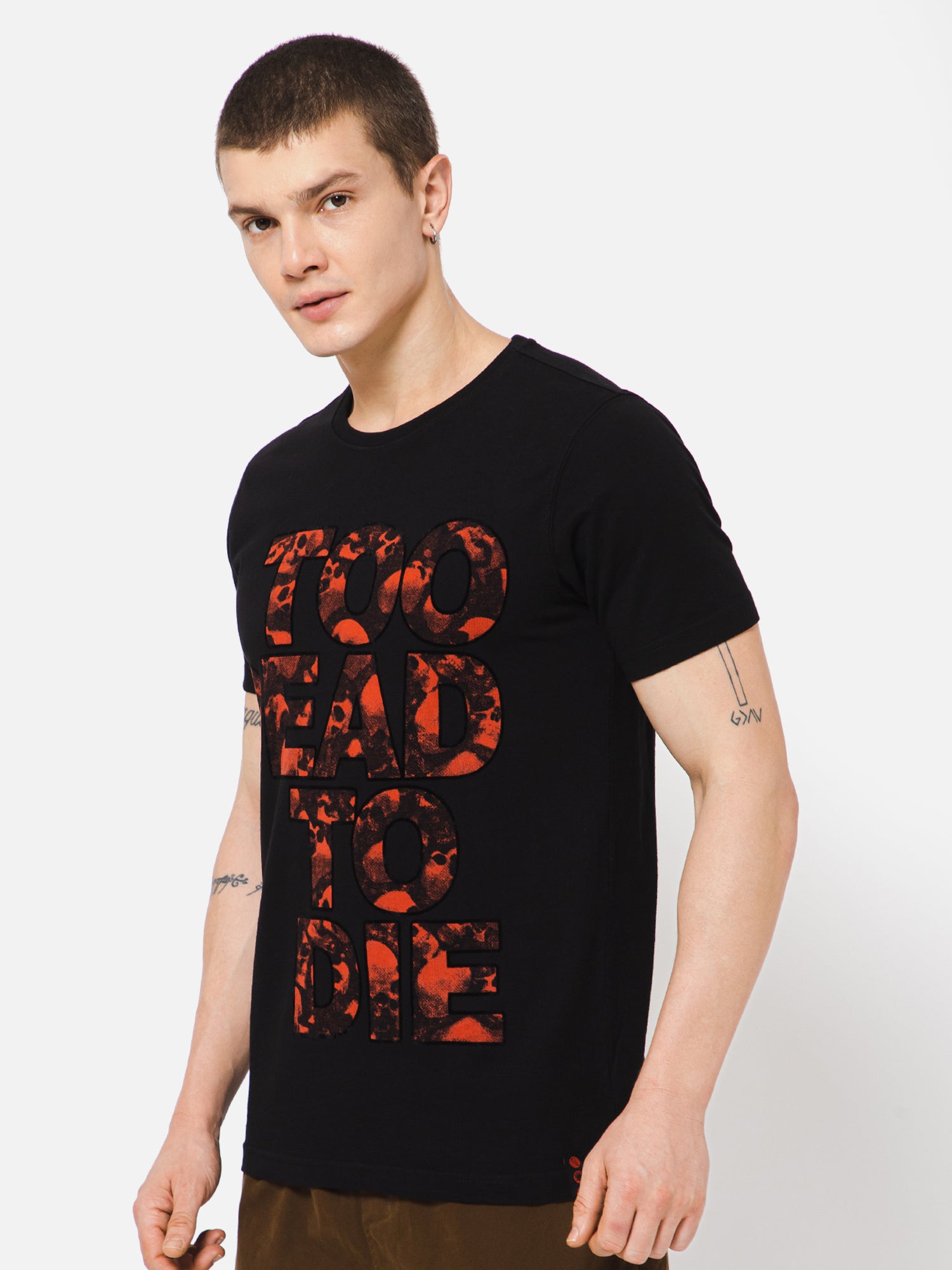 Punk Black T Shirt TOO-DEAD-TO-DIE