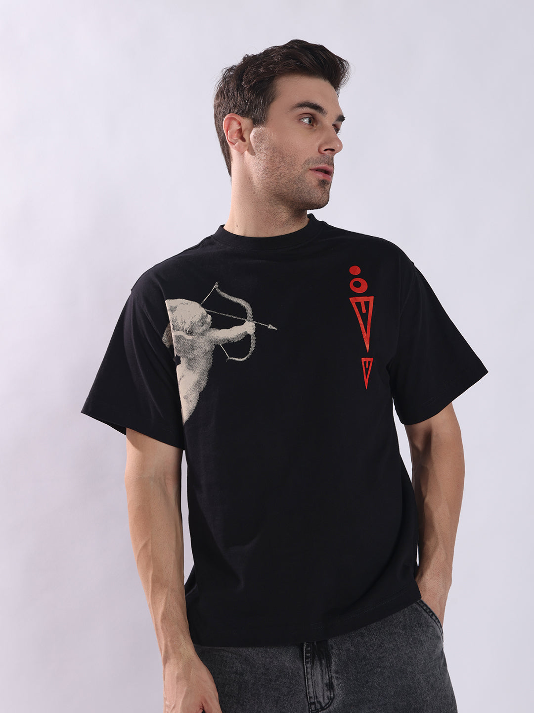 The Cupid Oversized Black T-Shirt – Bold Streetwear | PUNK