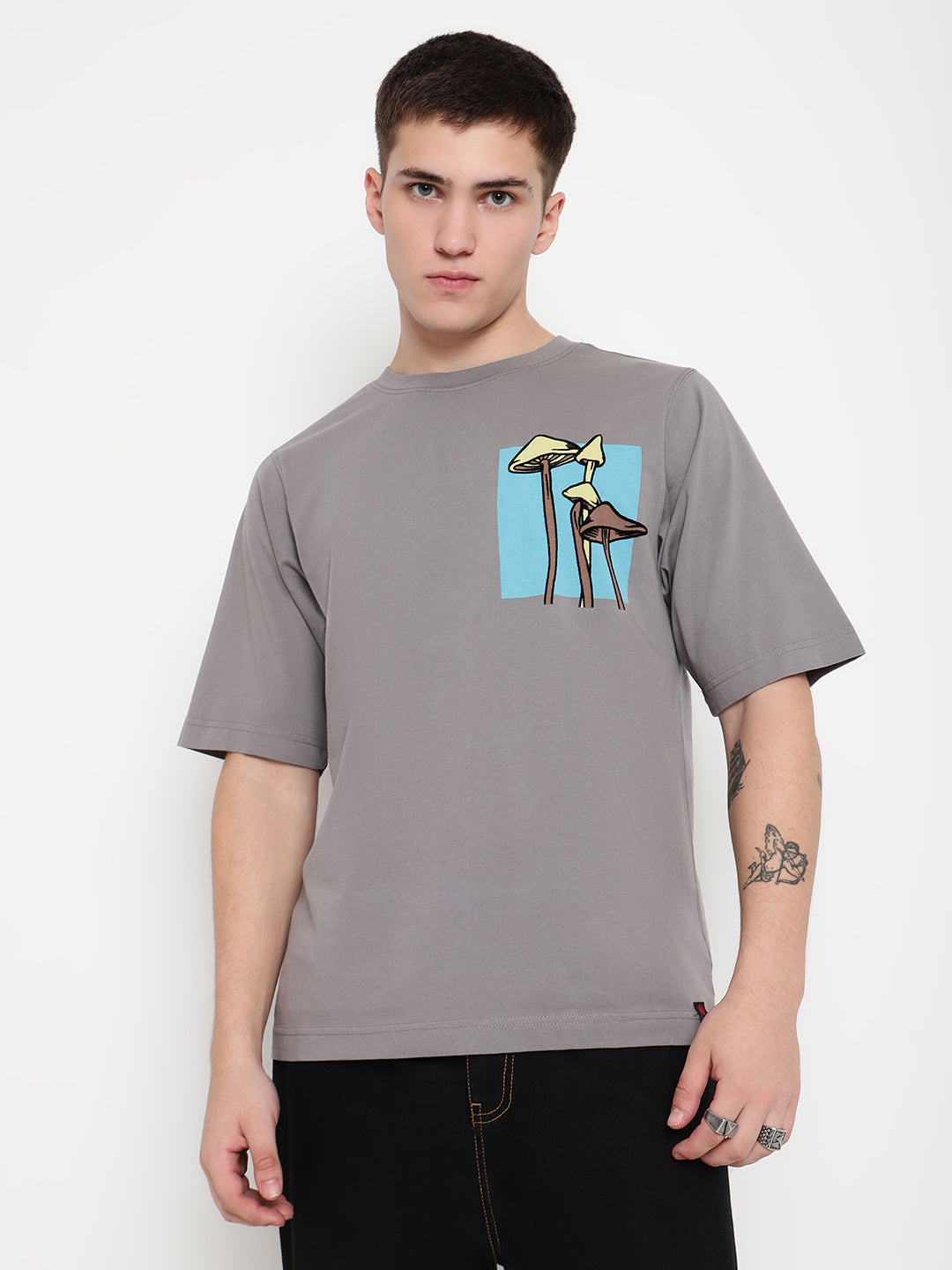 PUNK Grey CULTIVATED-IMAGINATION Oversized Tshirt