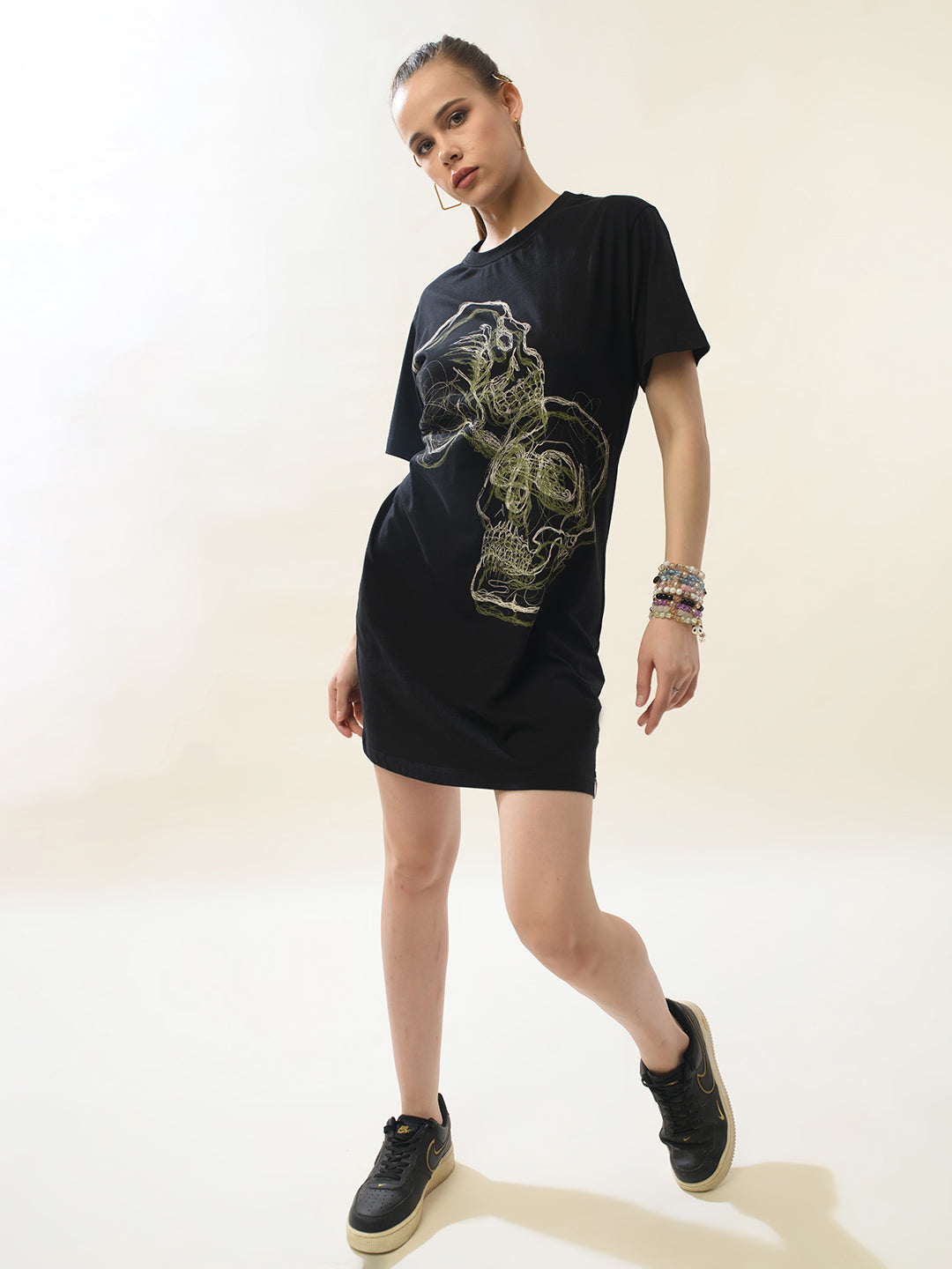 SKULL-EMBROIDERY Dress | PUNK Skull Collection – Halloween Edit