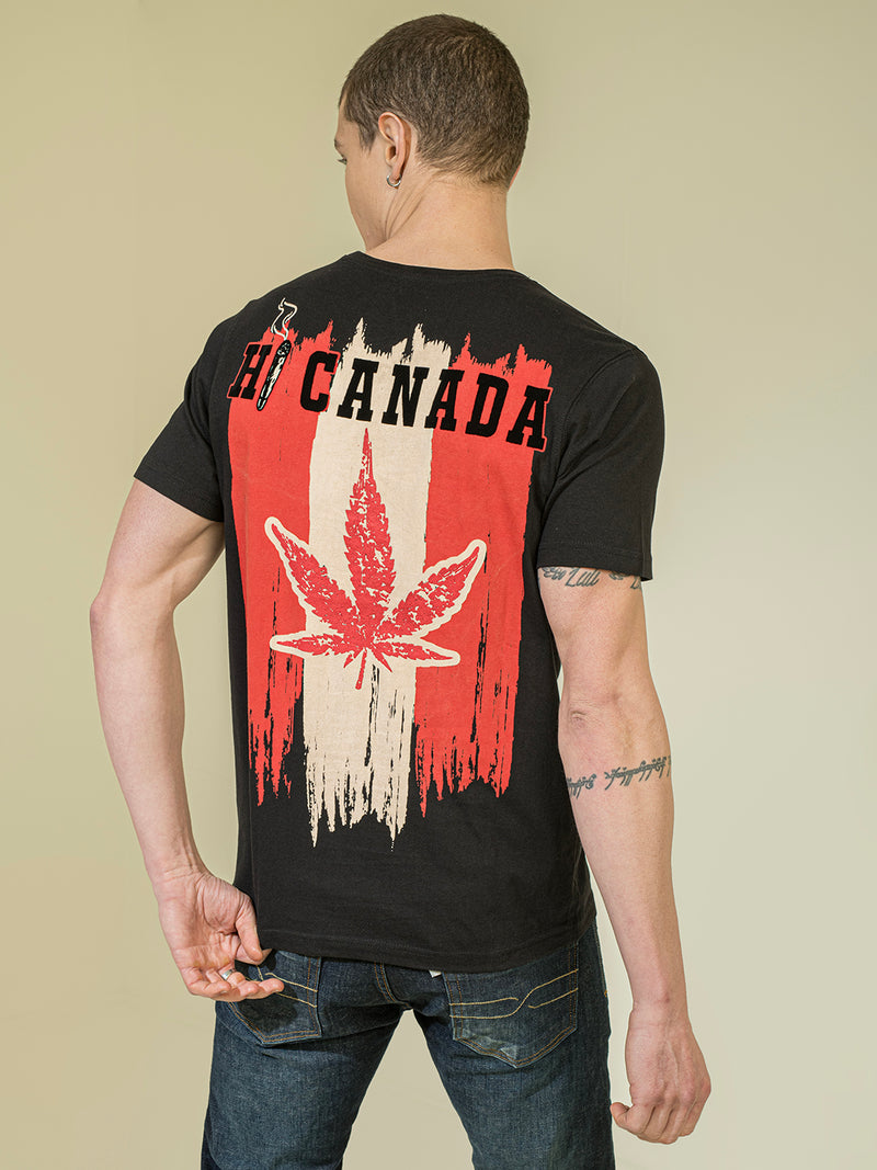 Punk HI CANADA Black Tshirt