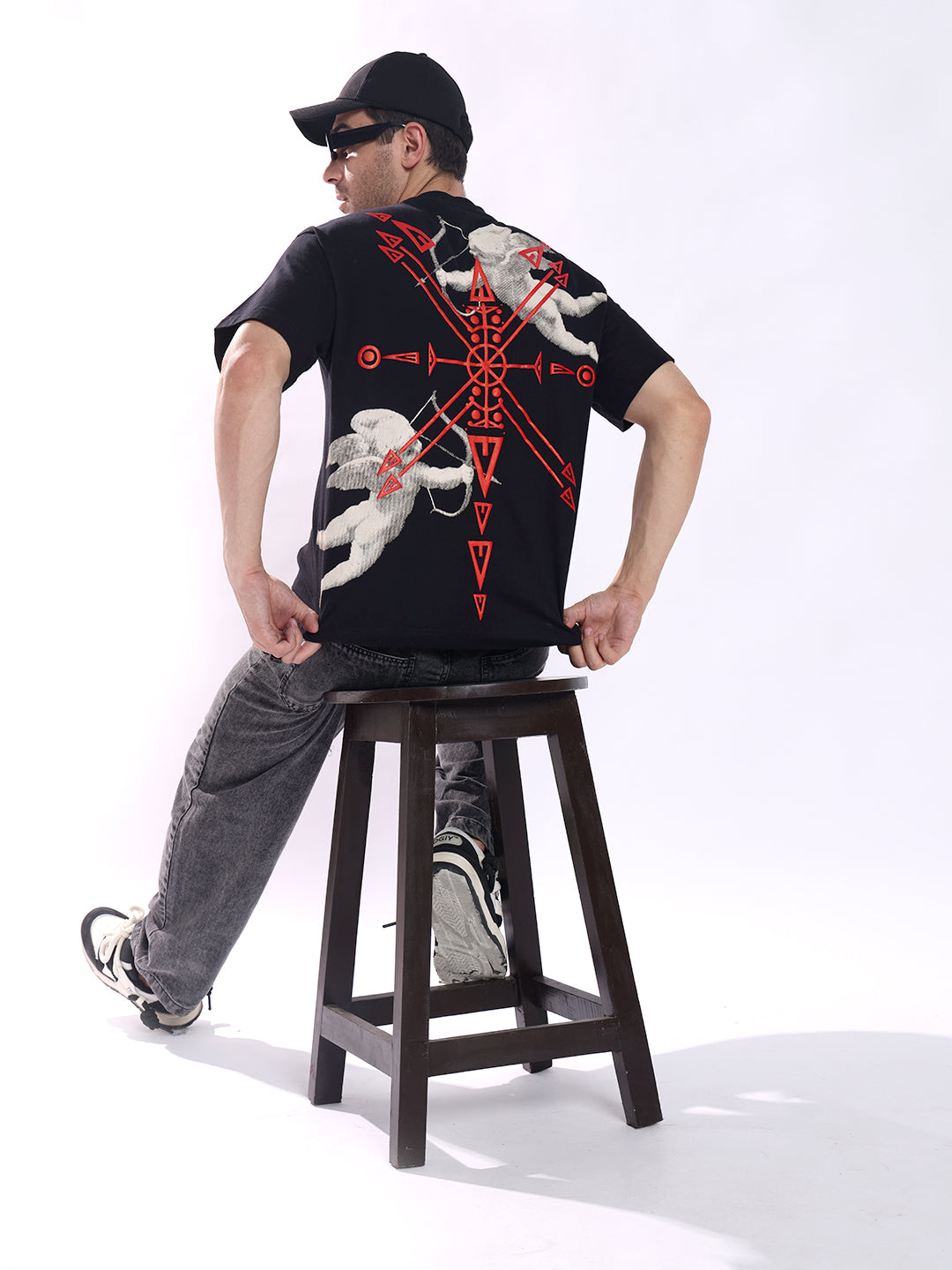 The Cupid Oversized Black T-Shirt – Bold Streetwear | PUNK