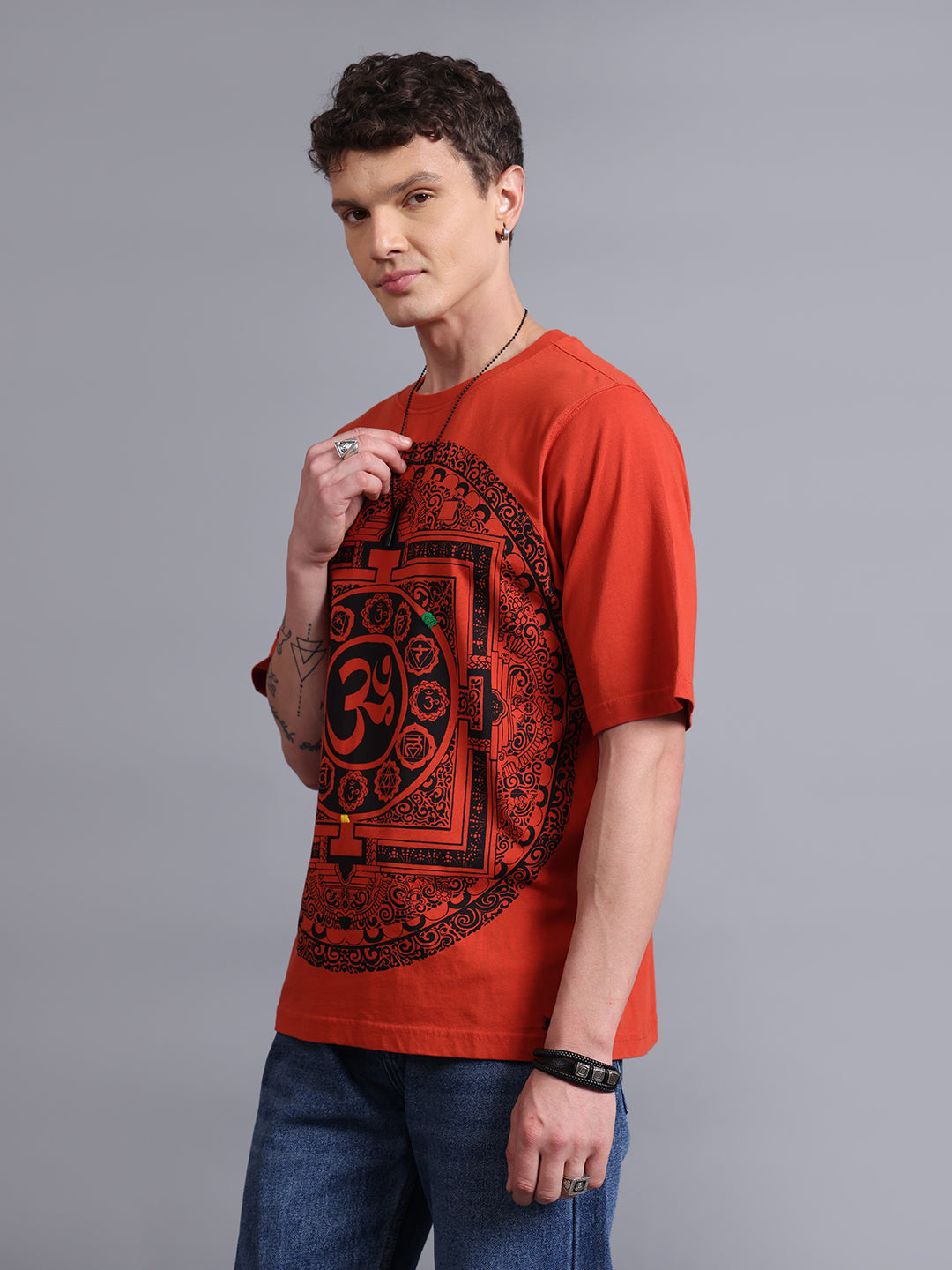 OM Rust Oversized T-Shirt | Gothic Streetwear by PUNK | New In