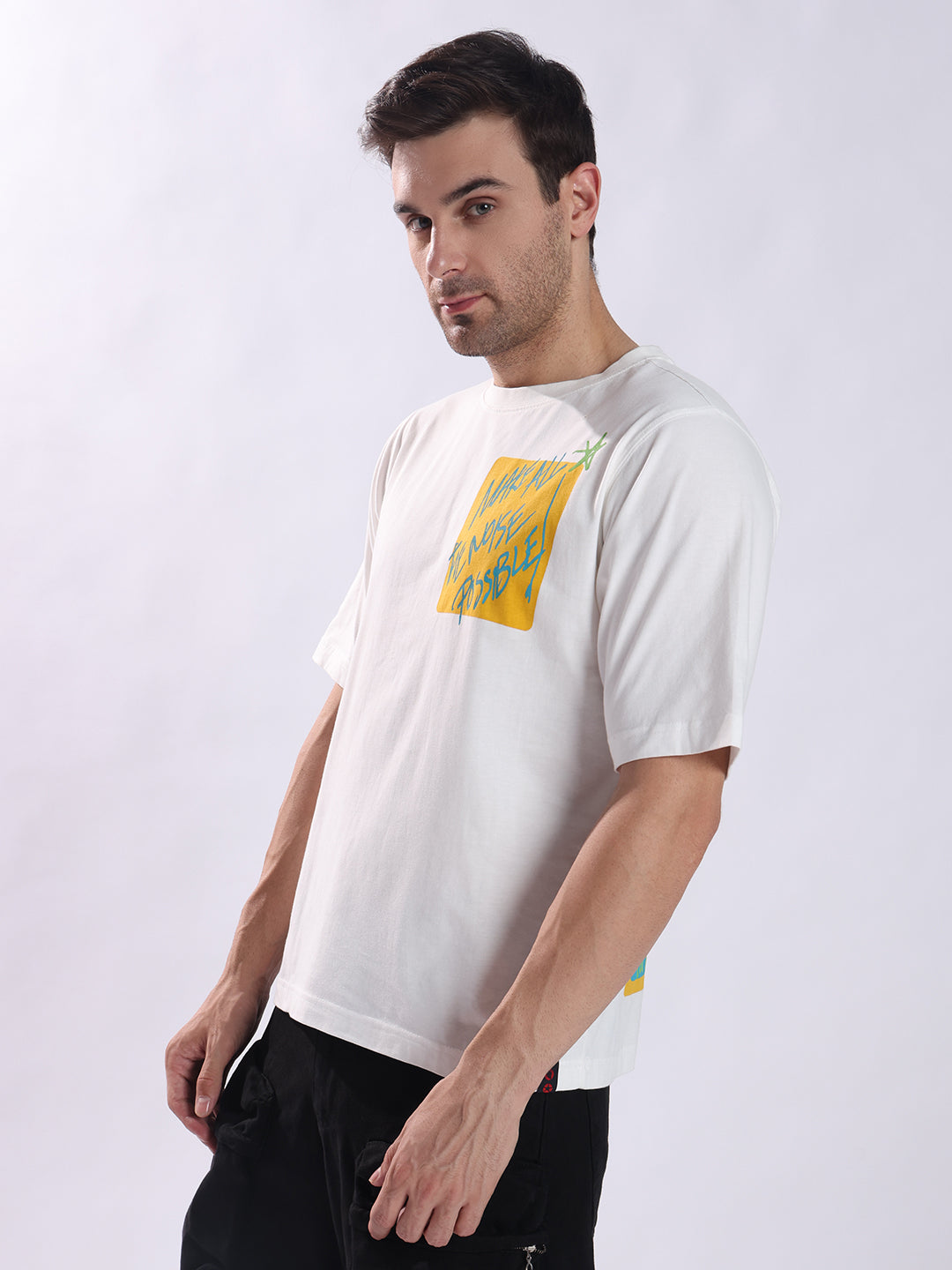 PUNKSTAR Oversized T-Shirt - White | Bold Streetwear Style | PUNK