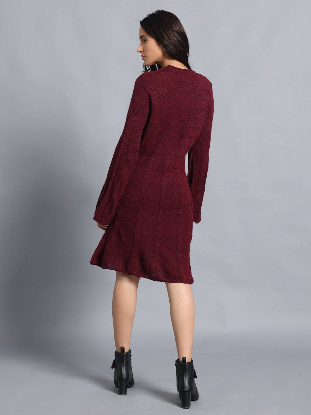 PUNK Maroon Dress for Women – Effortless Style for Every Occasion