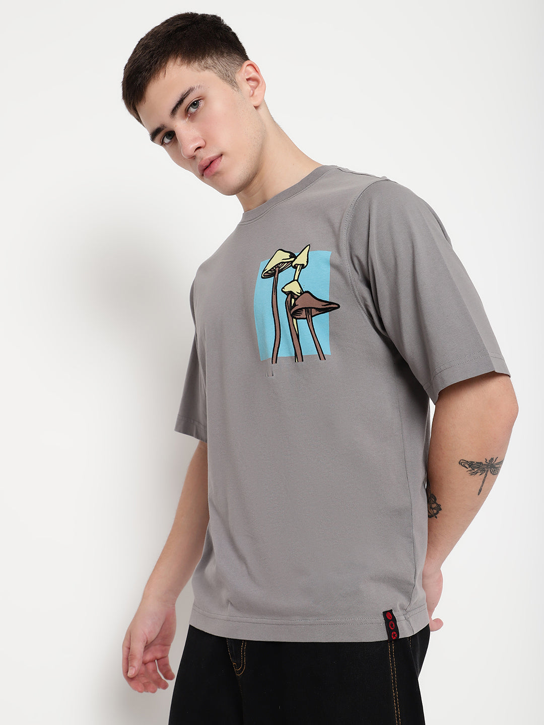 PUNK Grey CULTIVATED-IMAGINATION Oversized Tshirt