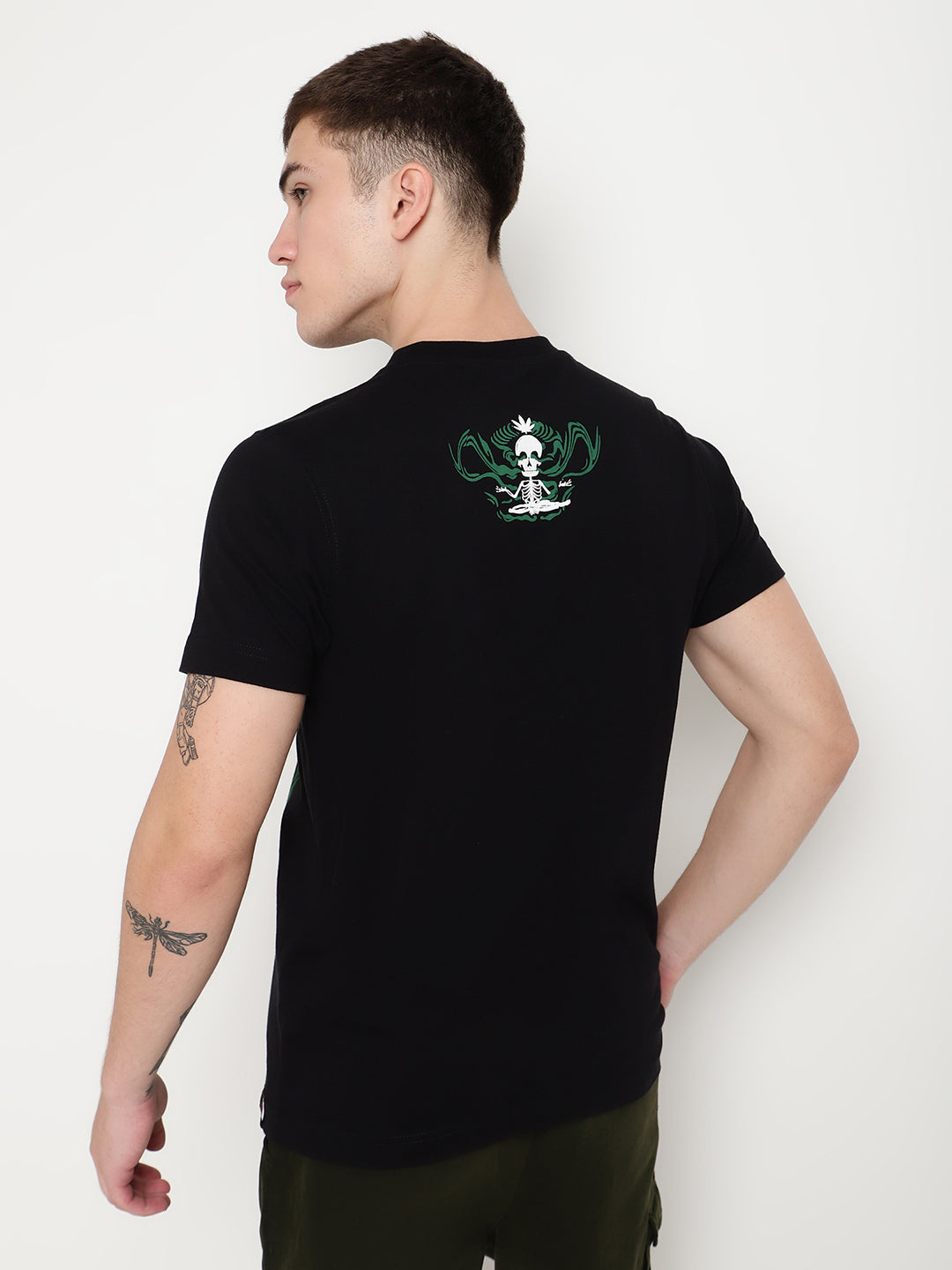 PUNK Black PSY-DOPE Regular Fit Tshirt