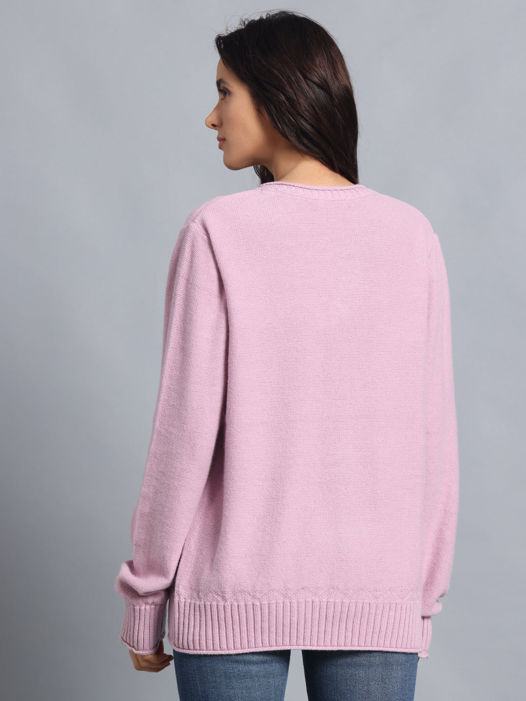 PUNK Pink Cardigan – Front-Open Winterwear