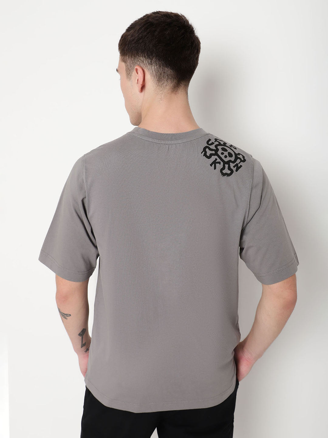 PUNK Grey POISON Oversized Tshirt