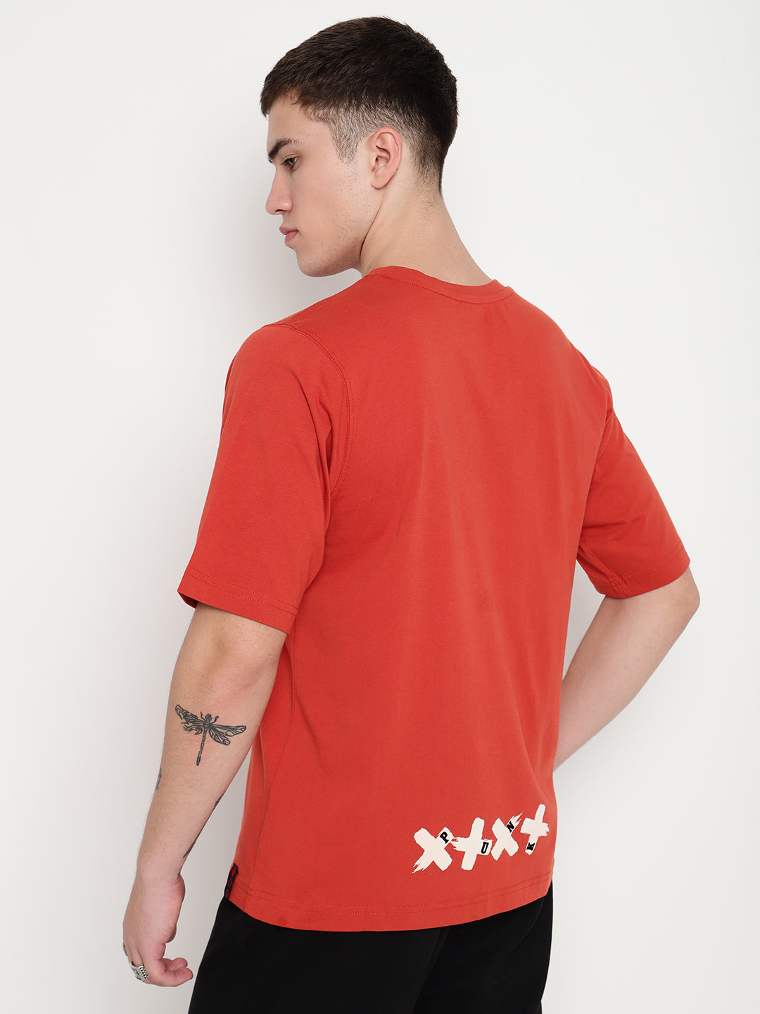 PUNK Rust CROSS-SKULL Oversized Tshirt