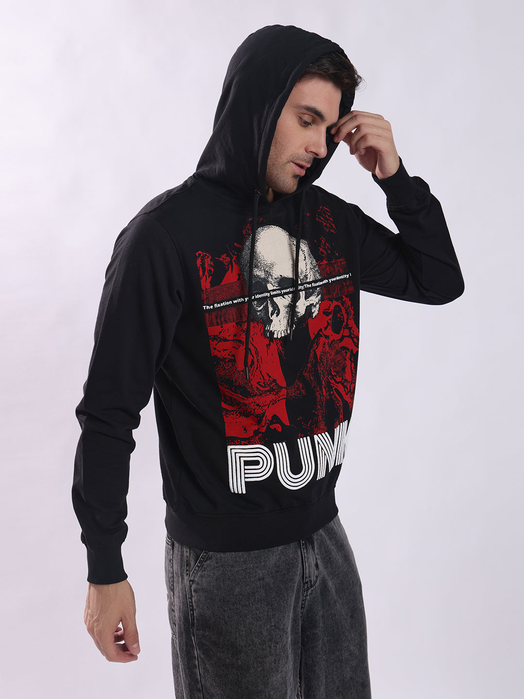 SKULL-TAPE Punk Black Sweatshirt