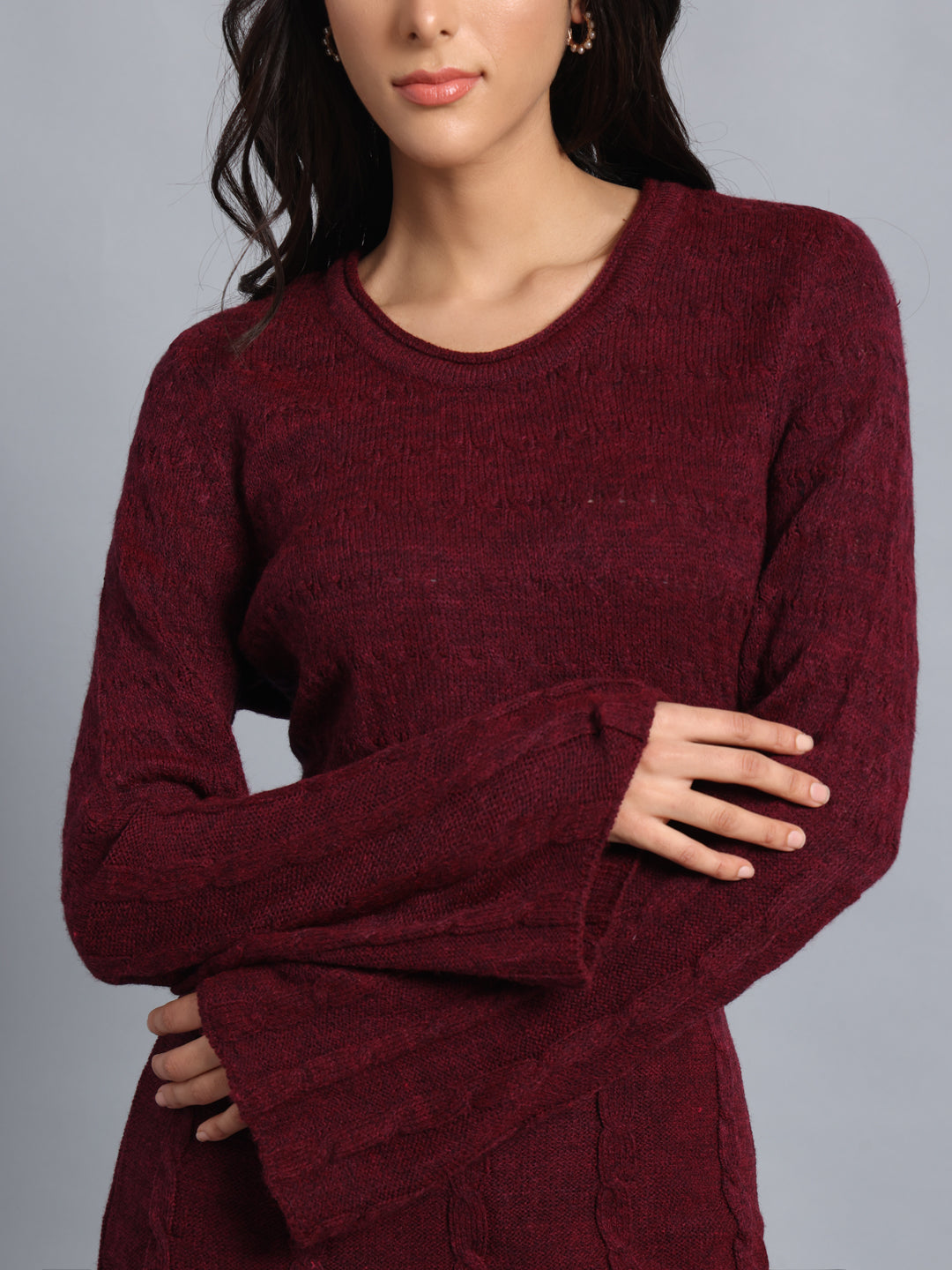 PUNK Maroon Dress for Women – Effortless Style for Every Occasion