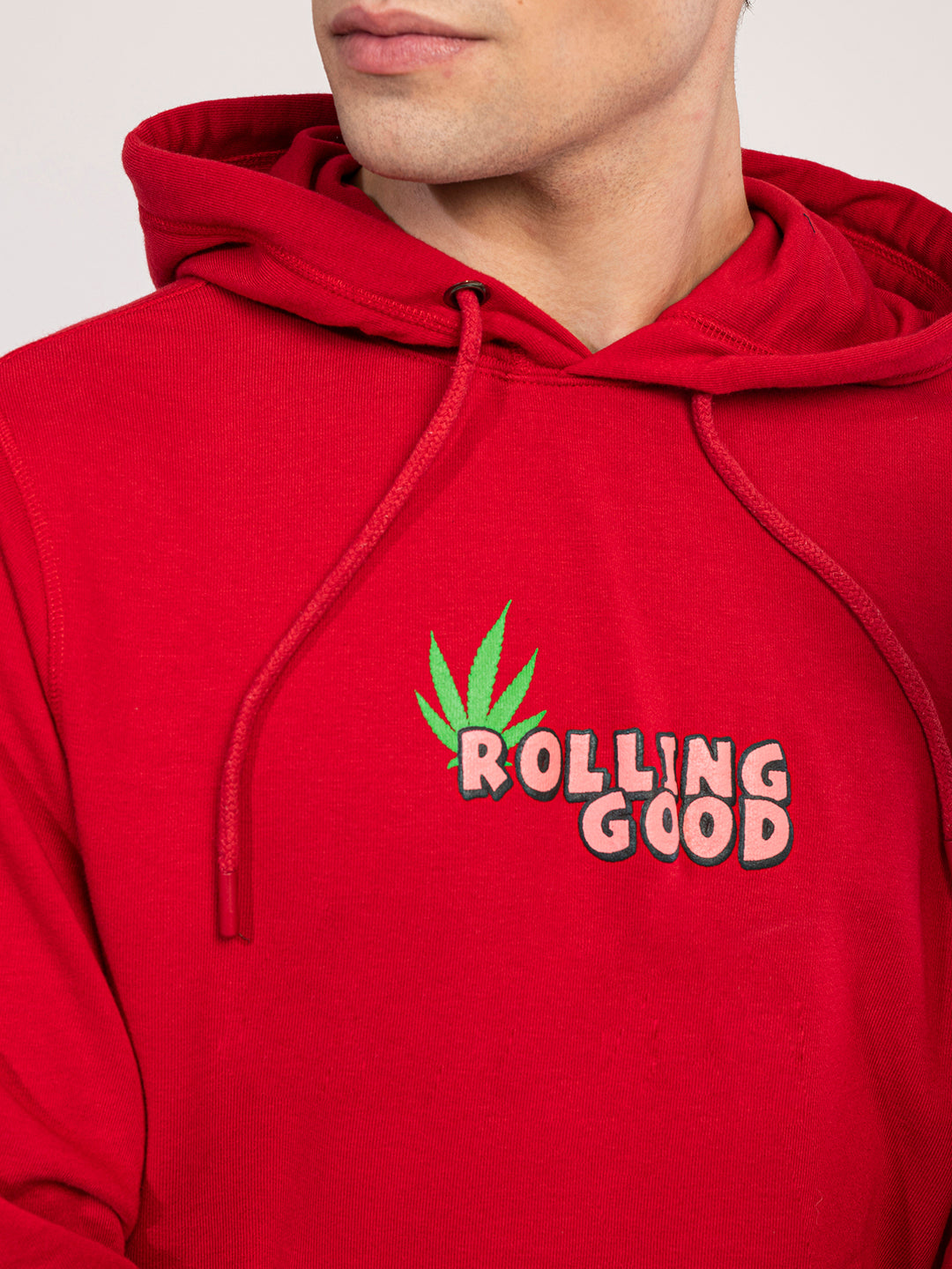 Punk ROLLING-GOOD Red Sweatshirt