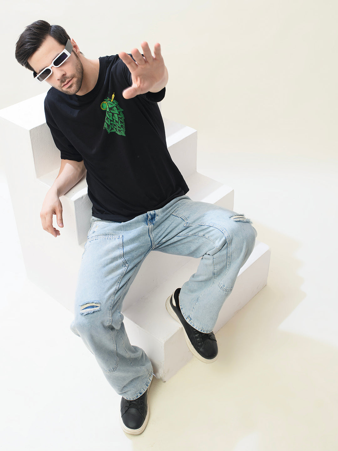 HERB-ATTACK Oversized T-Shirt | PUNK Weed Collection – New In