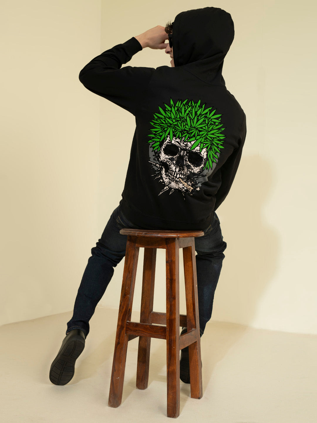 Punk MARIJUANA-SOUL Black Sweatshirt