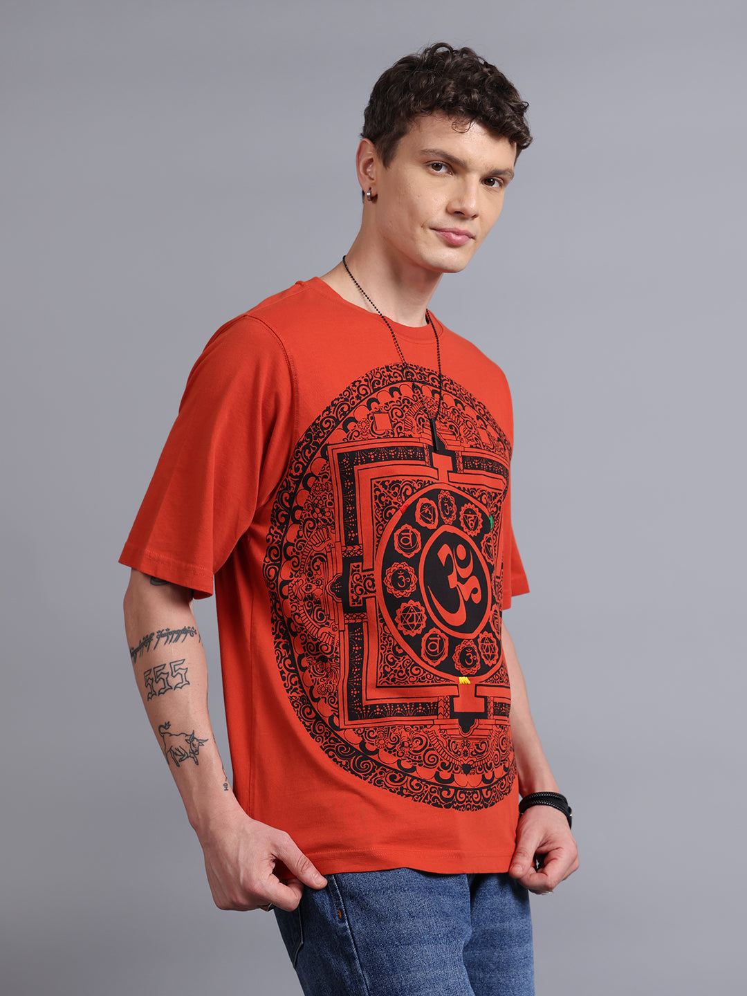 OM Rust Oversized T-Shirt | Gothic Streetwear by PUNK | New In