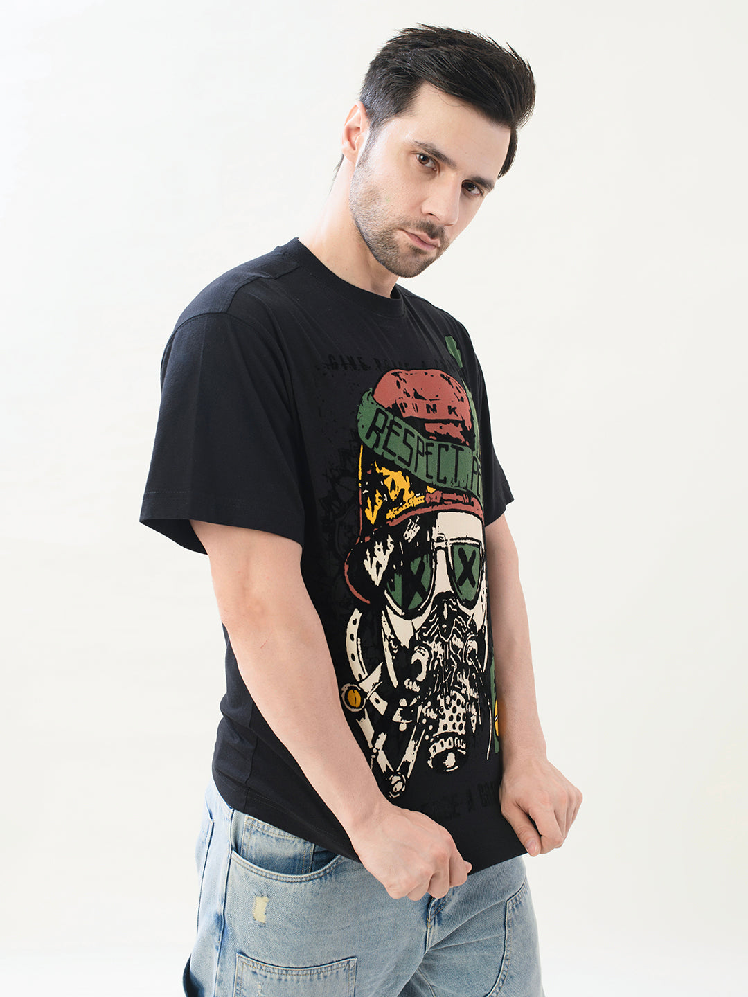 RESPECT-PEACE Oversized T-Shirt | PUNK Weed Collection – New In