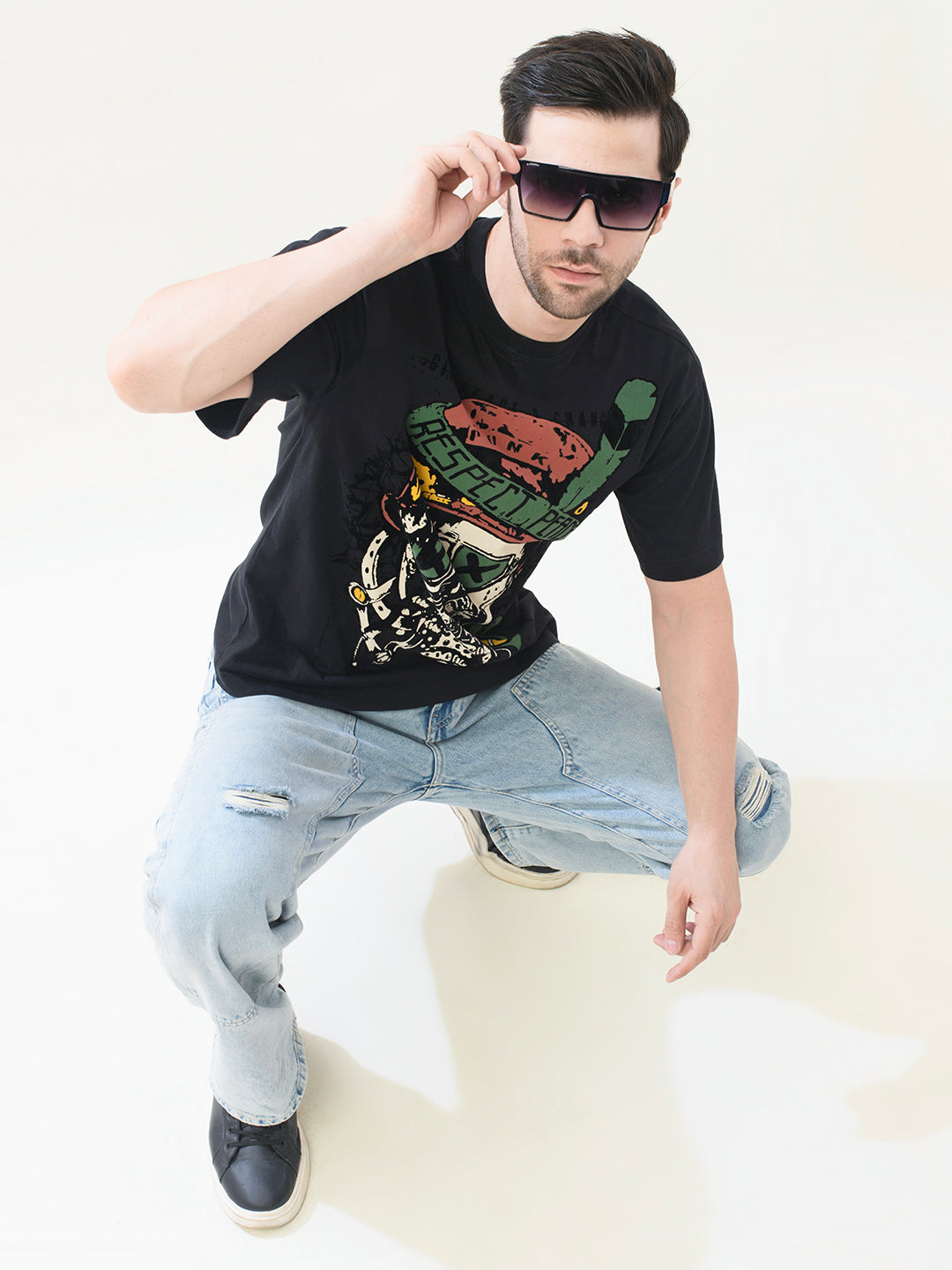 RESPECT-PEACE Oversized T-Shirt | PUNK Weed Collection – New In