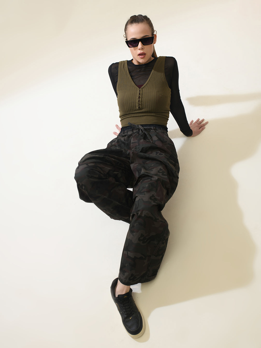 CAMO-FLOW Women Cargos | New In by PUNK – Street & Party Vibes