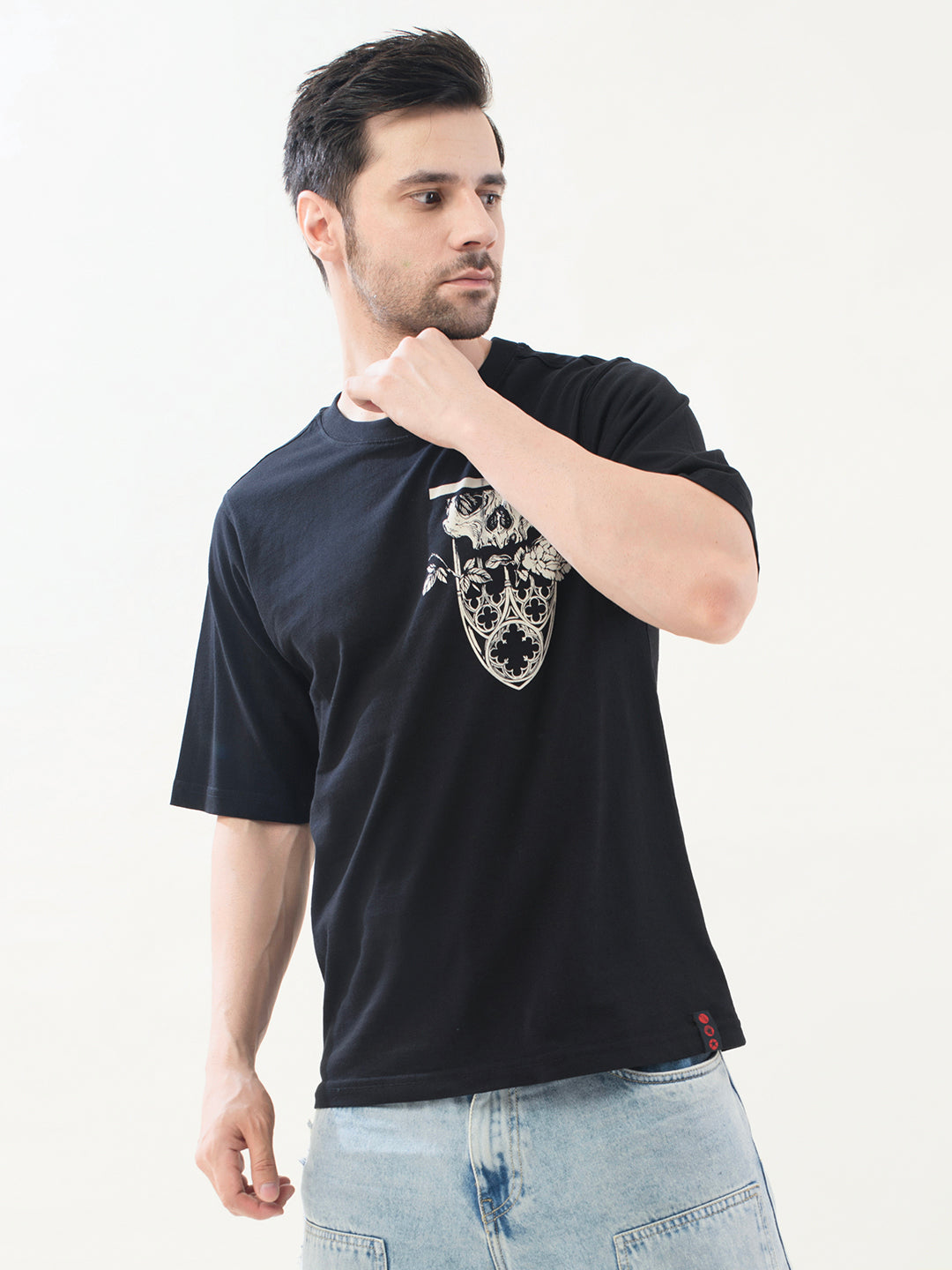 Gothic Window Oversized T-Shirt – Black | PUNK Streetwear