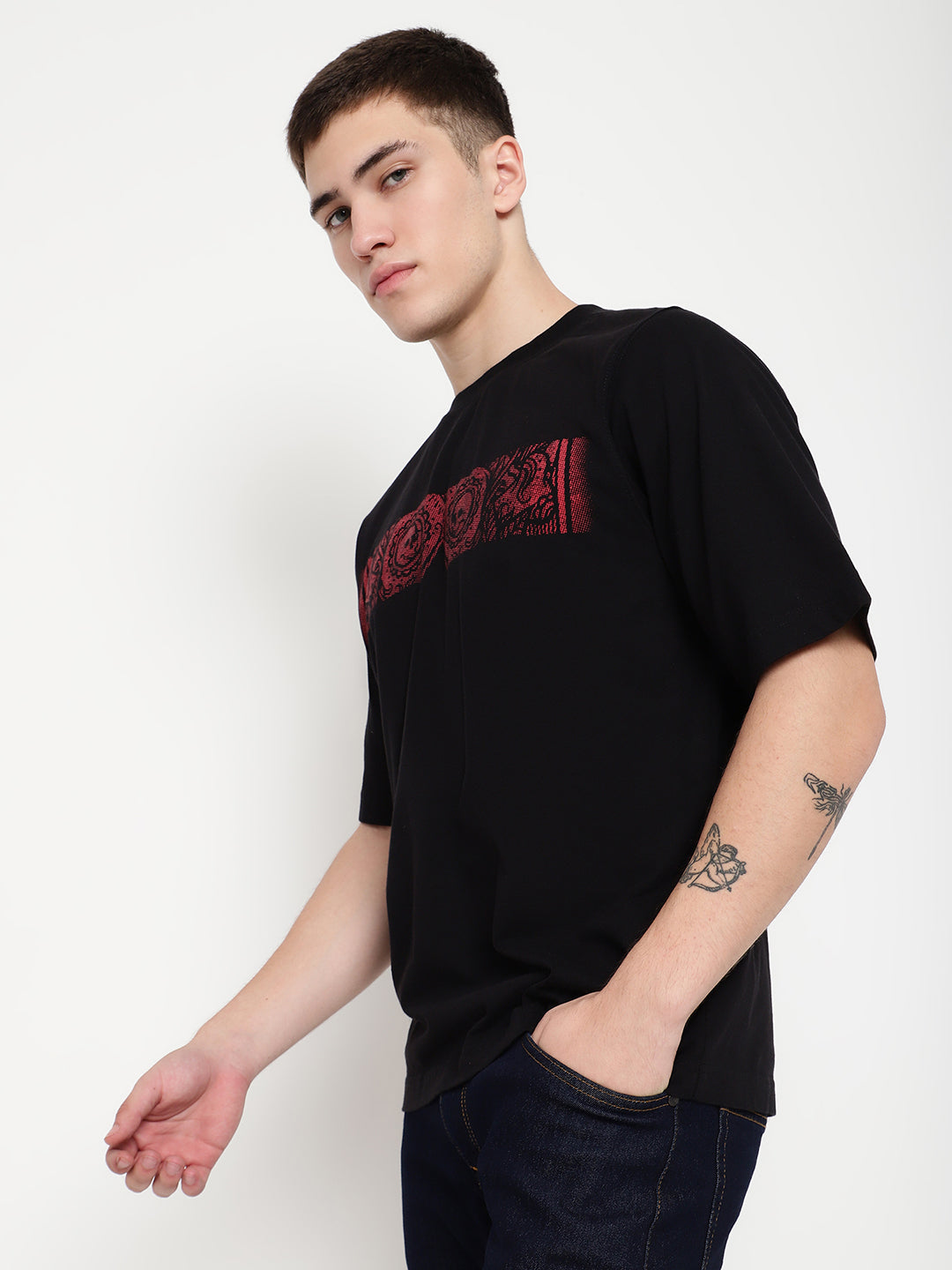 PUNK Black IN-THE-END Oversized Tshirt