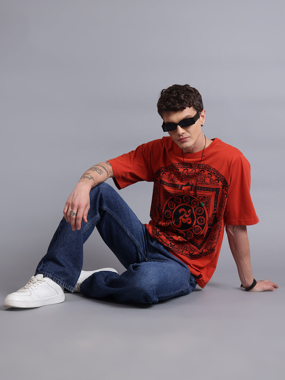 OM Rust Oversized T-Shirt | Gothic Streetwear by PUNK | New In