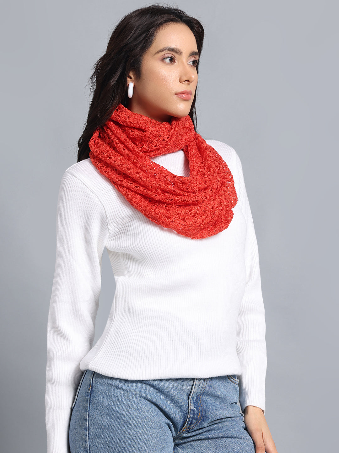 PUNK Orange Infinity Muffler, Snood & Scarves