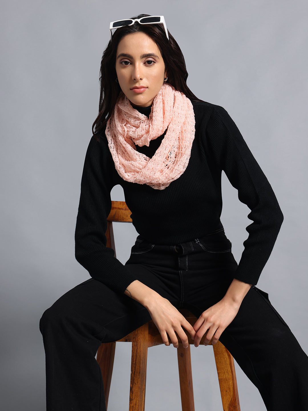 PUNK Pink Infinity Muffler, Snood & Scarves