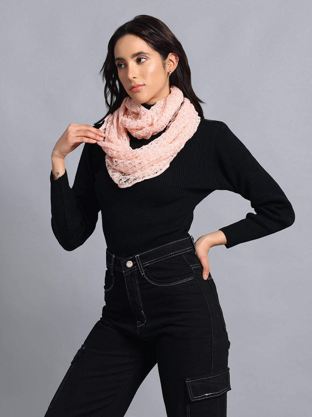 PUNK Pink Infinity Muffler, Snood & Scarves