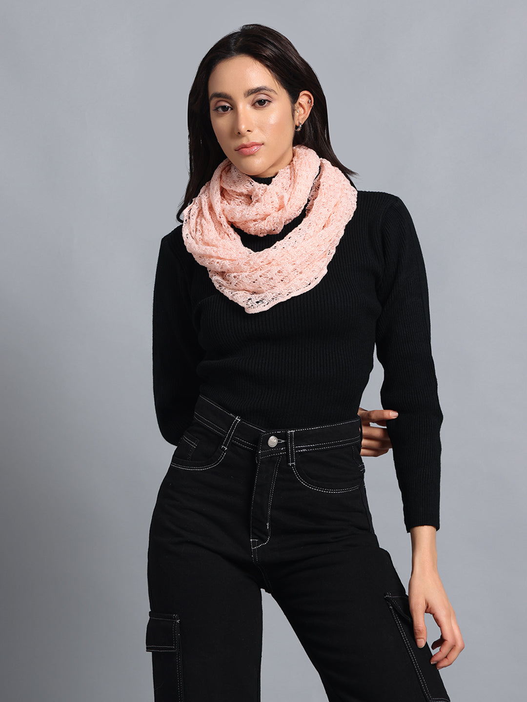 PUNK Pink Infinity Muffler, Snood & Scarves