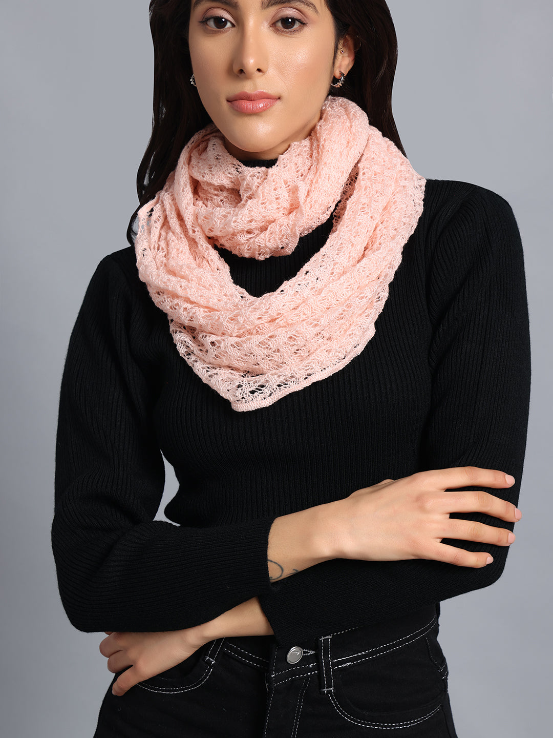 PUNK Pink Infinity Muffler, Snood & Scarves