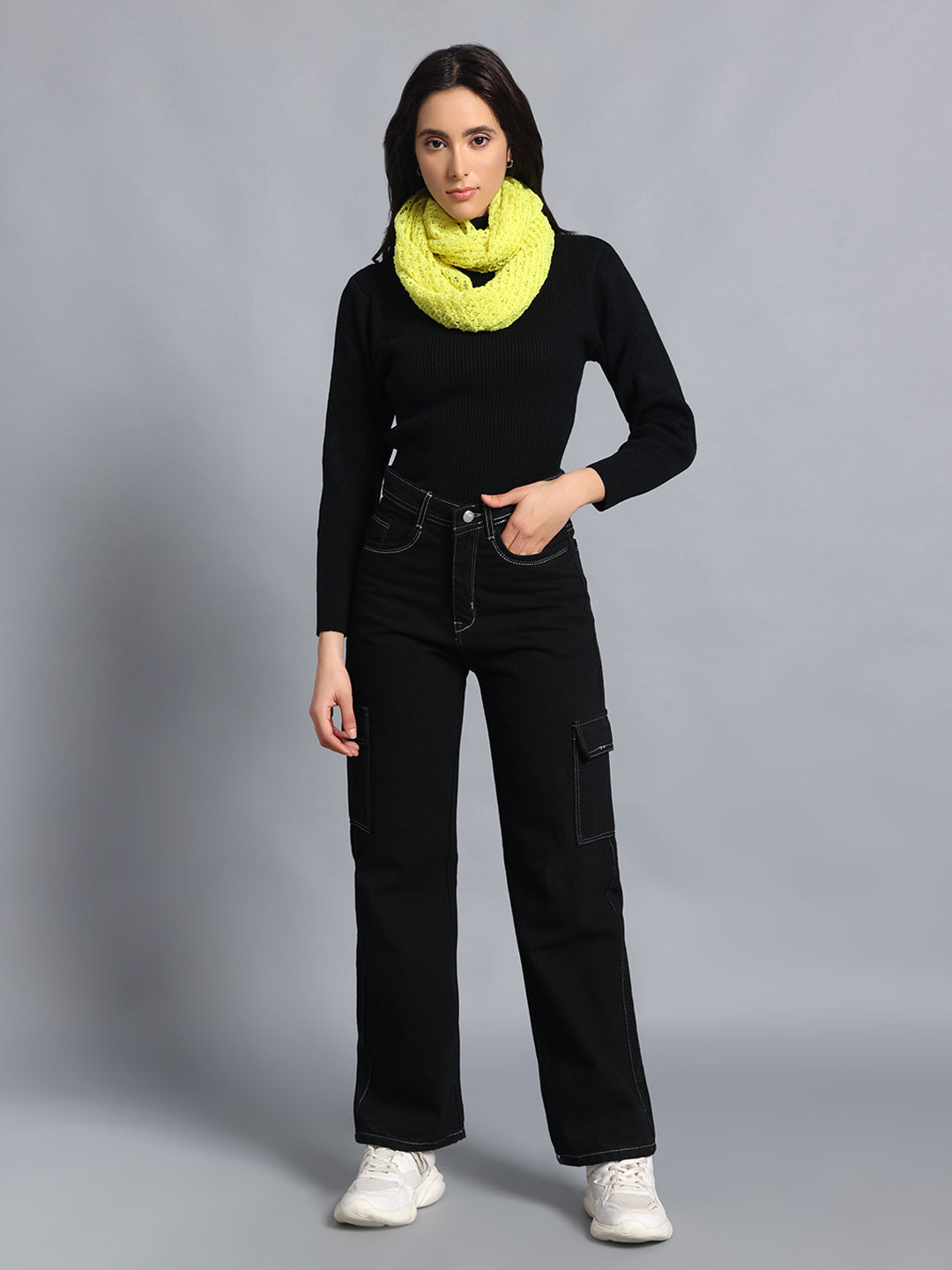 PUNK Yellow Infinity Muffler, Snood & Scarves