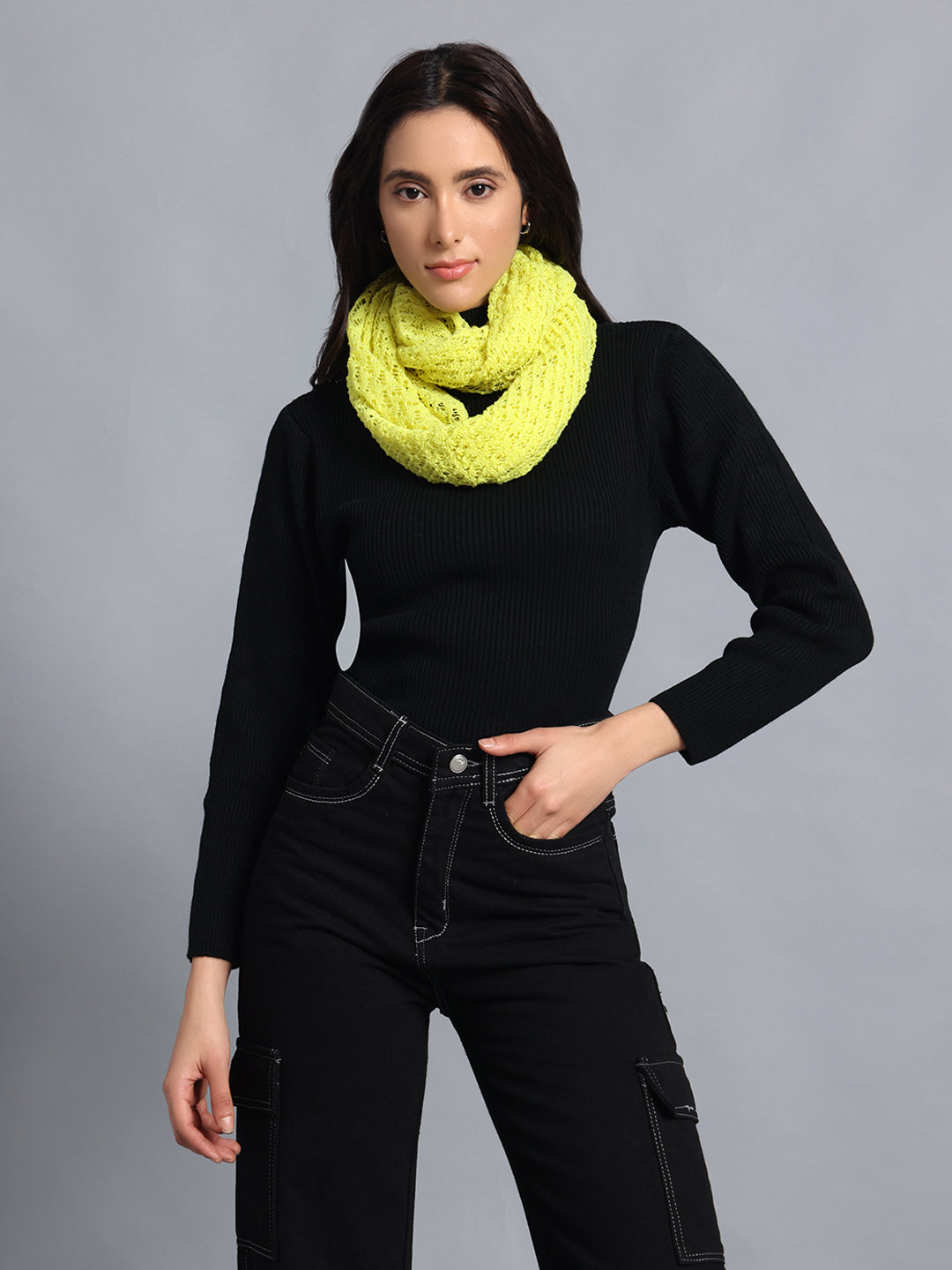 PUNK Yellow Infinity Muffler, Snood & Scarves