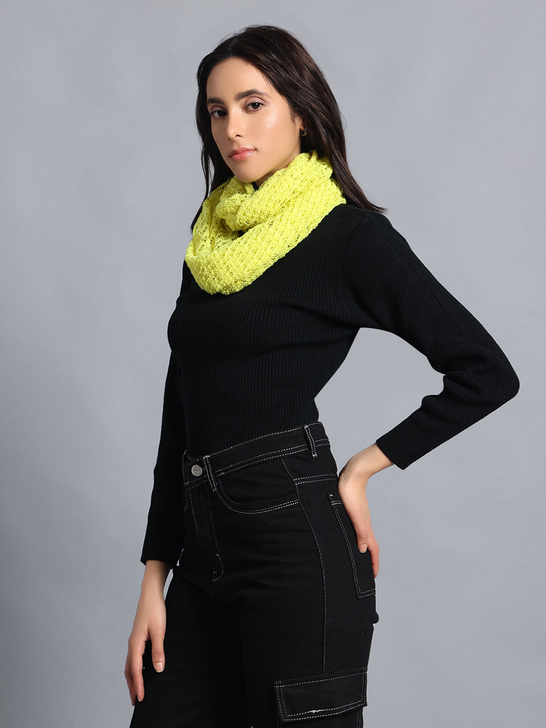 PUNK Yellow Infinity Muffler, Snood & Scarves